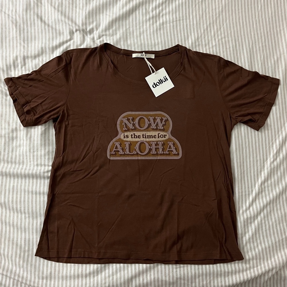 Dolkii Hawaii-Now is the Time for Aloha Tee